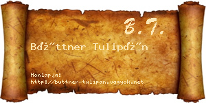 Büttner Tulipán névjegykártya